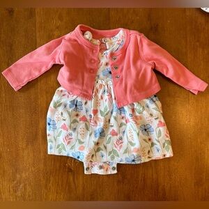 Carter's Pink Floral Dress Set